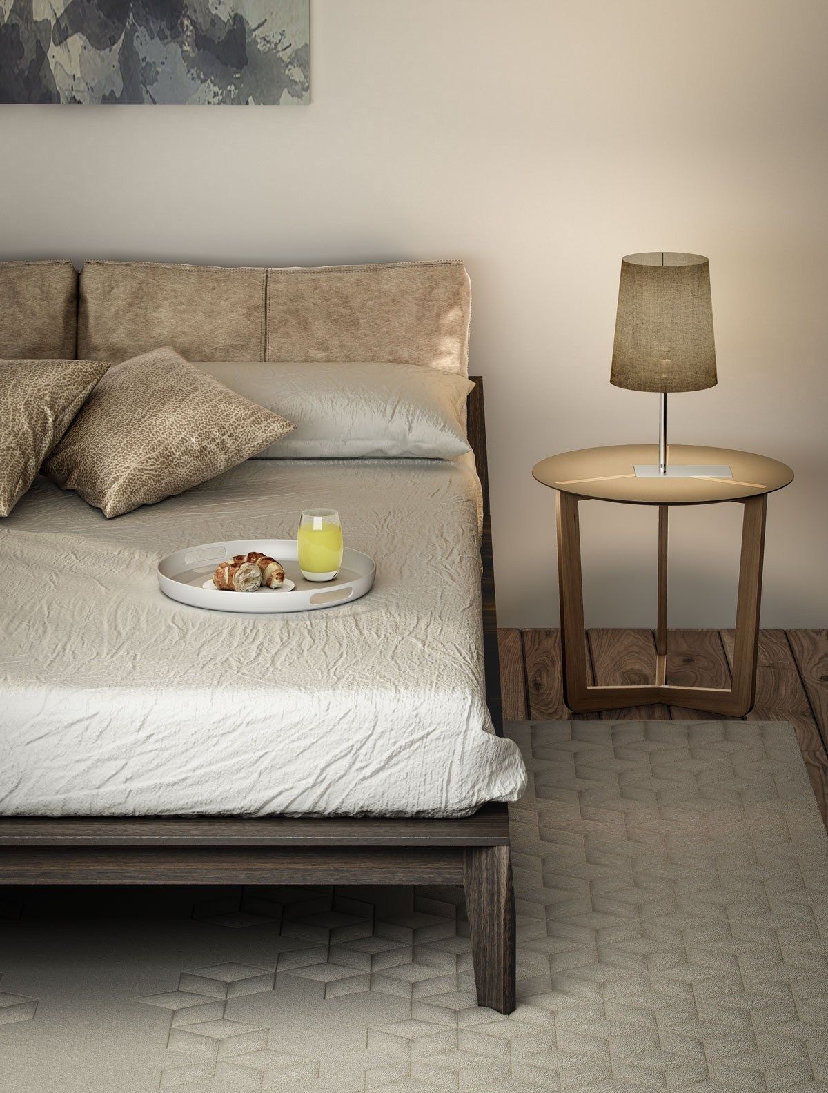 Ткань светодиодная настольная лампа Alma light отель ARCH-00095737 - Вид №1