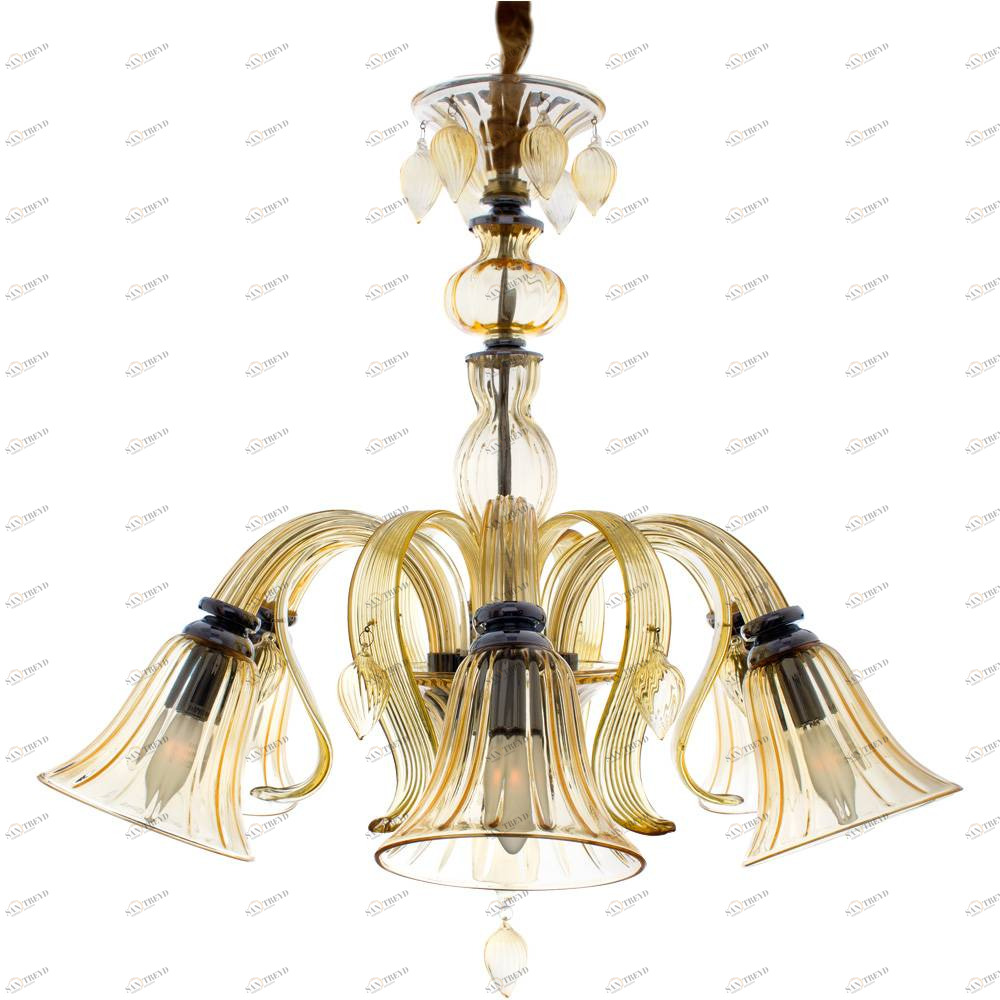 Подвесная люстра Arte Lamp Corno A8026LM-6CC ARTE LAMP ДИЗАЙНЕРСКИЕ, CORNO 056385 Желтый 