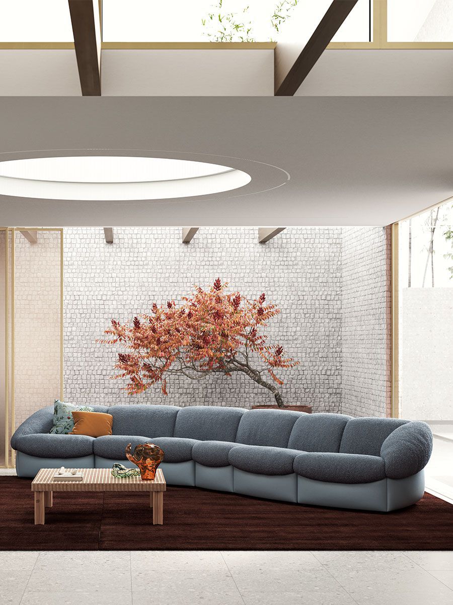 Кожаный модульный диван Poltrona Frau коллекция - диваны и кресла ARCH-00027966 - Вид №7