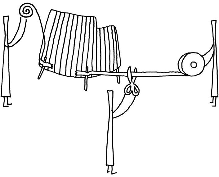 Minotti 2-местный тканевый садовый диван Tape cord outdoor sun-id-1397652 - Вид №3