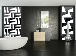 Декоративная стеклянная панель