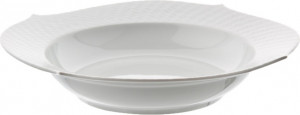 10645327 Meissen Набор из 6 тарелок суповых "Игра волн, рельеф, белый" 23,5см Фарфор