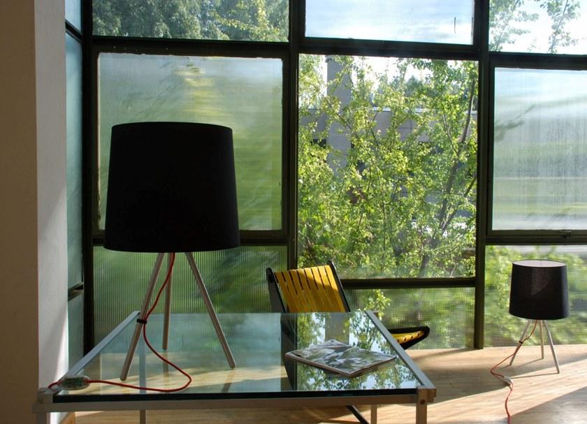 Martinelli Luce Настольная лампа из алюминия с тканевым абажуром Eva 798 - Вид №11