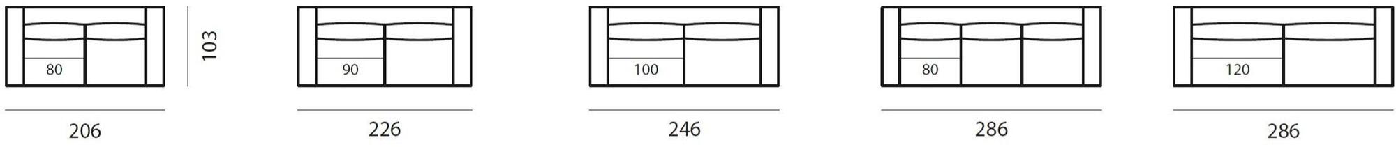Twils 3-х местный тканевый диван sun-id-1492216 - Вид №5