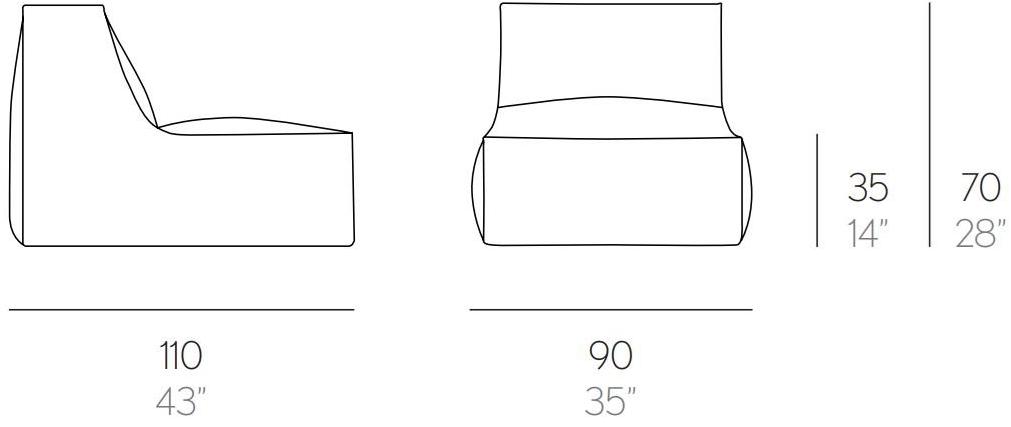 Diabla Мешок для фасоли из ткани со съемной крышкой sun-id-1436554 - Вид №12