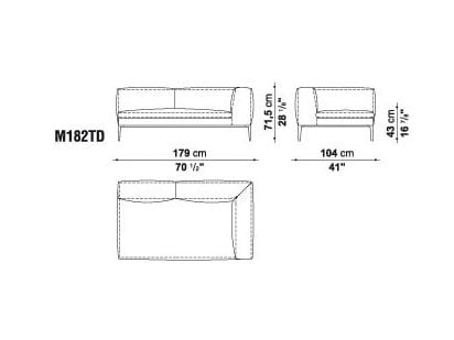 Кожаный угловой диван B&B Italia Michel ARCH-00098797 - Вид №33