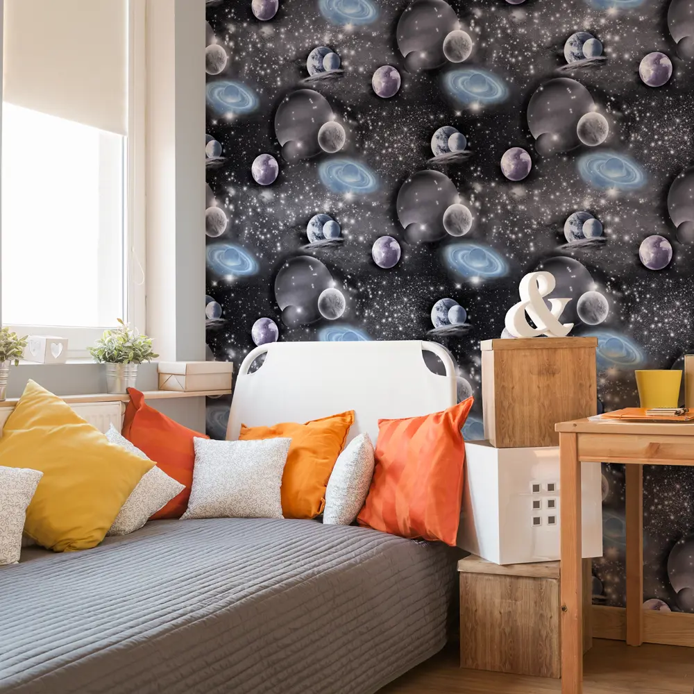 Обои флизелиновые Аспект Спейс черные 1.06 м 70267-46 АСПЕКТ РУ STLM-2190638 - Вид №3