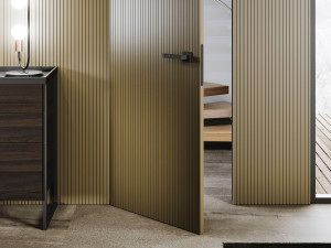 Обшивка из шпона со встроенным освещением