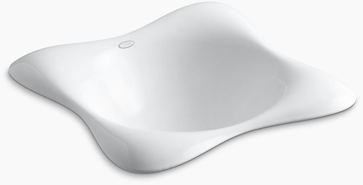 KOHLER Емкость для Dolce Vita, встраиваемая или настенная раковина для ванной комнаты с нижней стороной Iron Black K-2815-P5-FF  - Вид №1