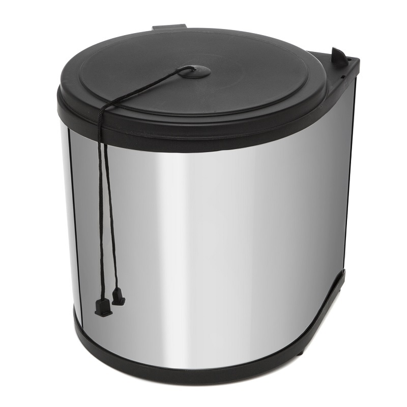 Ведро для мусора на дверцу шкафа Kappa 350/11 Black NAVAKO 10007