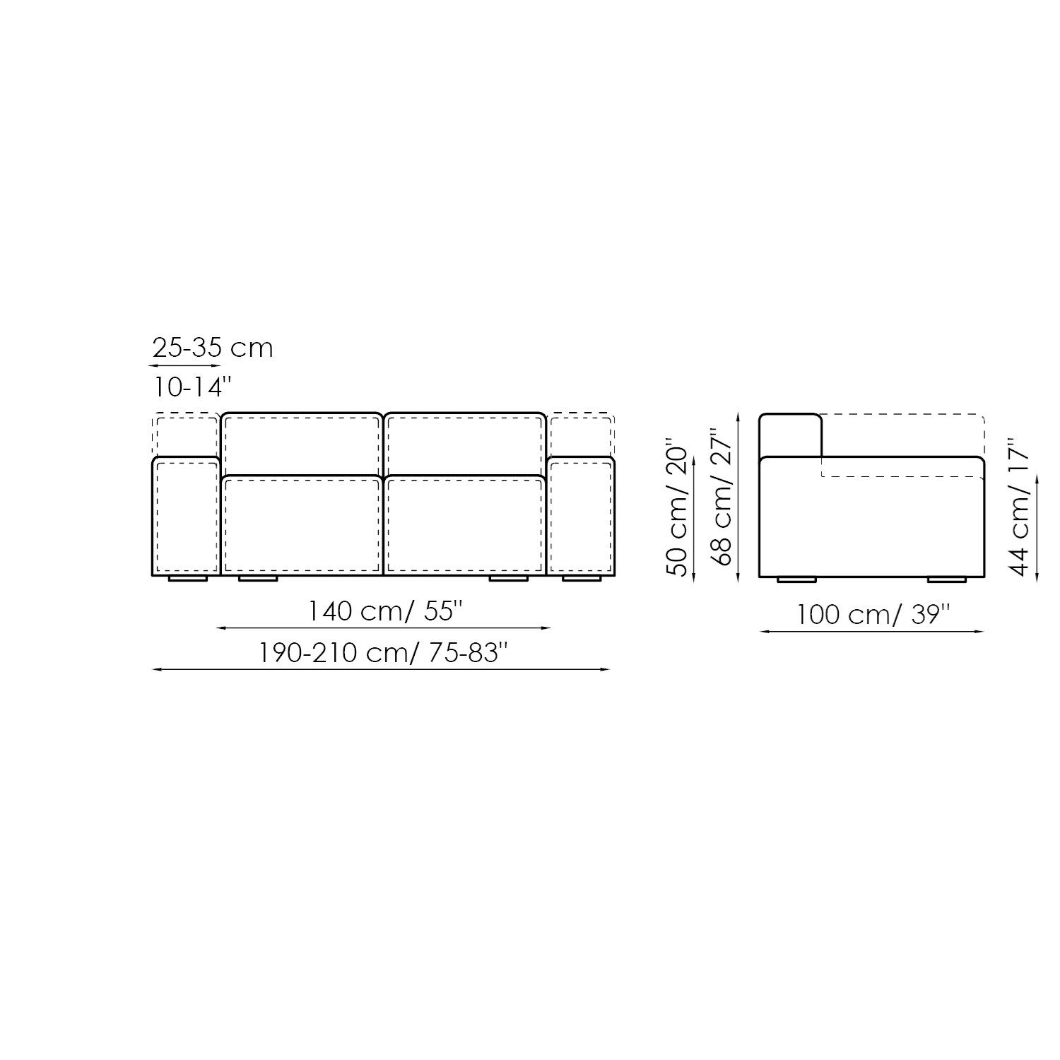 Модульный тканевый диван BONALDO арахис ARCH-00098902 - Вид №47