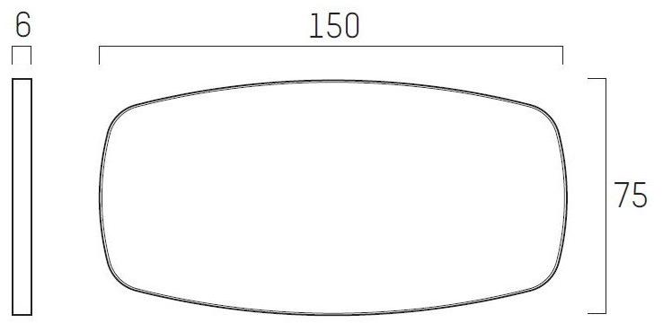 Piet Boon Прямоугольное настенное зеркало Kekke living Pbc 44.00.03. - Вид №4