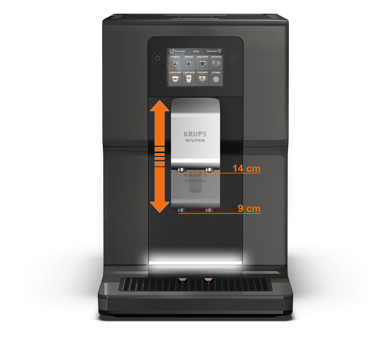 5632382 Кофемашина автоматическая Krups Intuition Preference EA872B10 черный STDN-0076079 - Вид №4