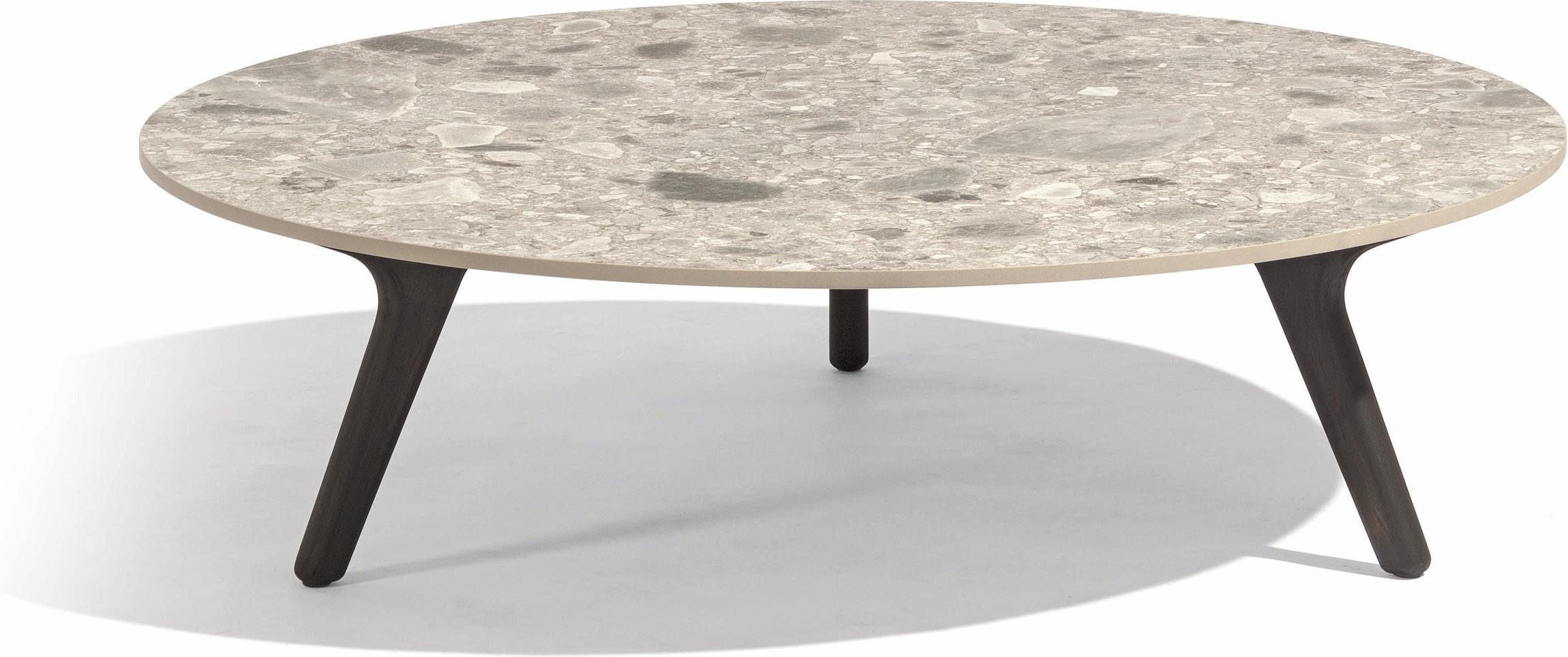 MNST991 Журнальные столики teak nero ⌀100см Manutti Torsa