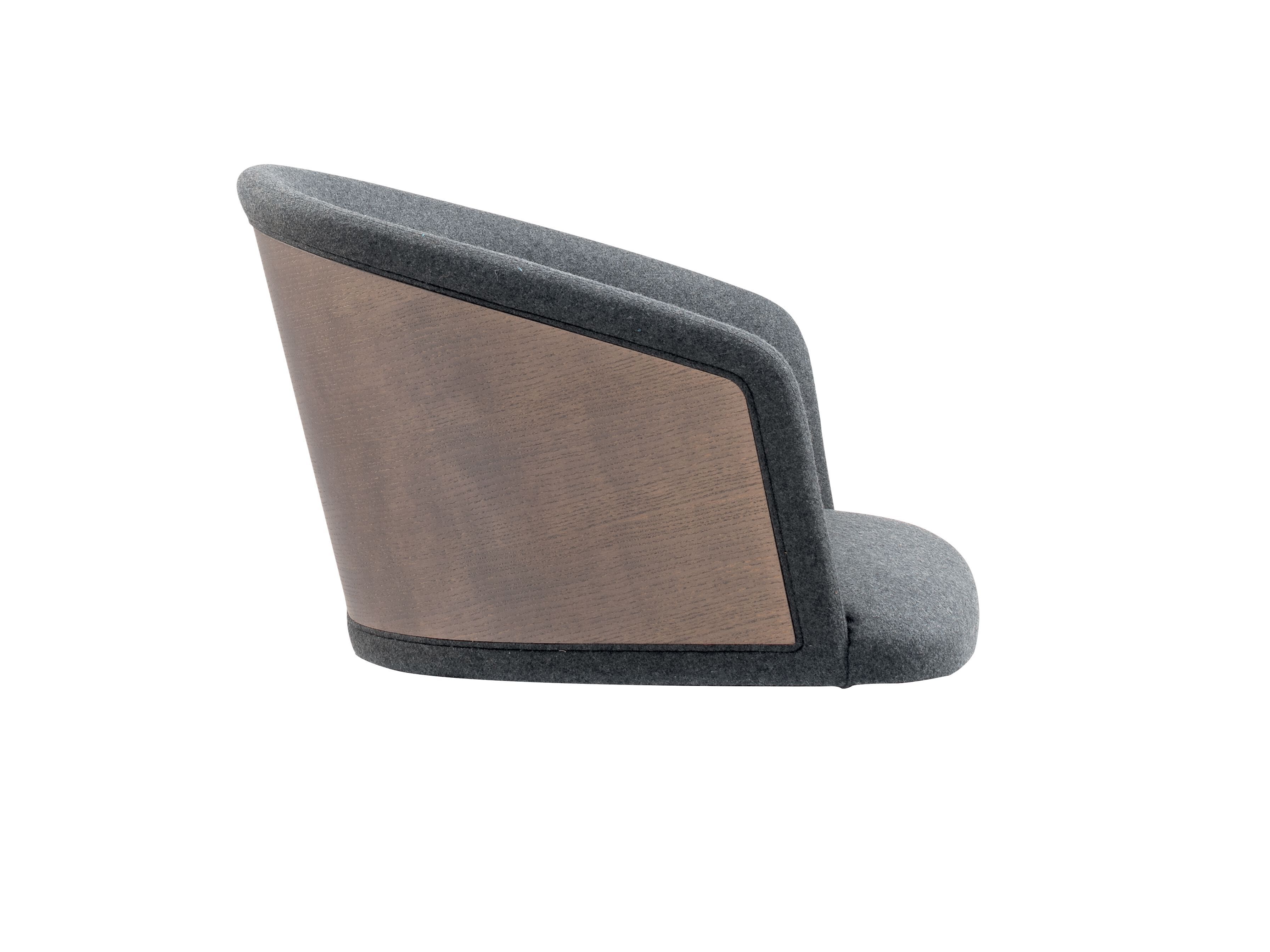 Мягкое деревянное низкое кресло с подлокотниками Riccardo Rivoli Niù ARCH-00068219 - Вид №3