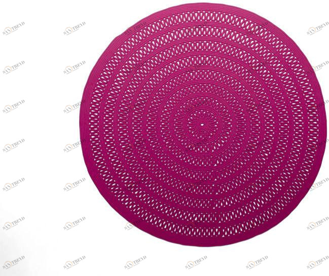 Paola Lenti Однотонный круглый коврик из шерсти Natural sun-id-1477594