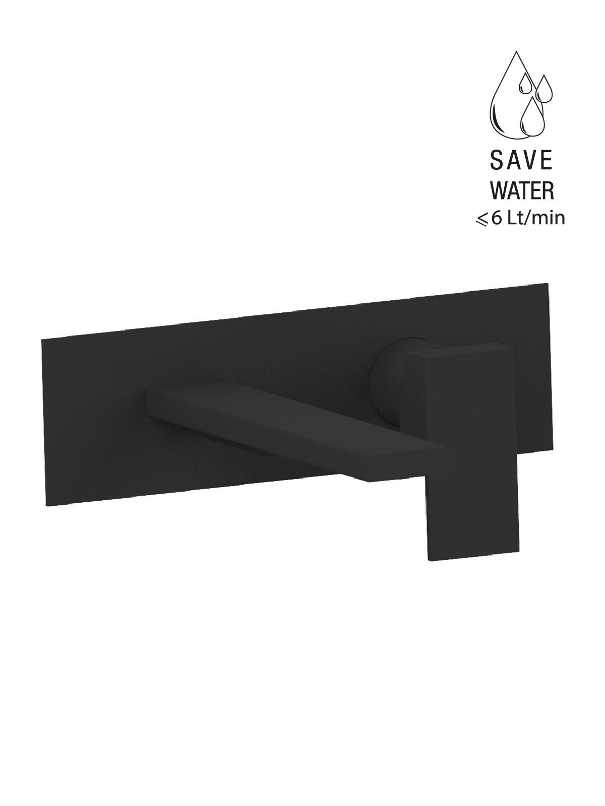 Настенный смеситель для раковины с пластиной без слива Rubinetterie Frattini Vita Due ARCH-00054452 - Вид №55