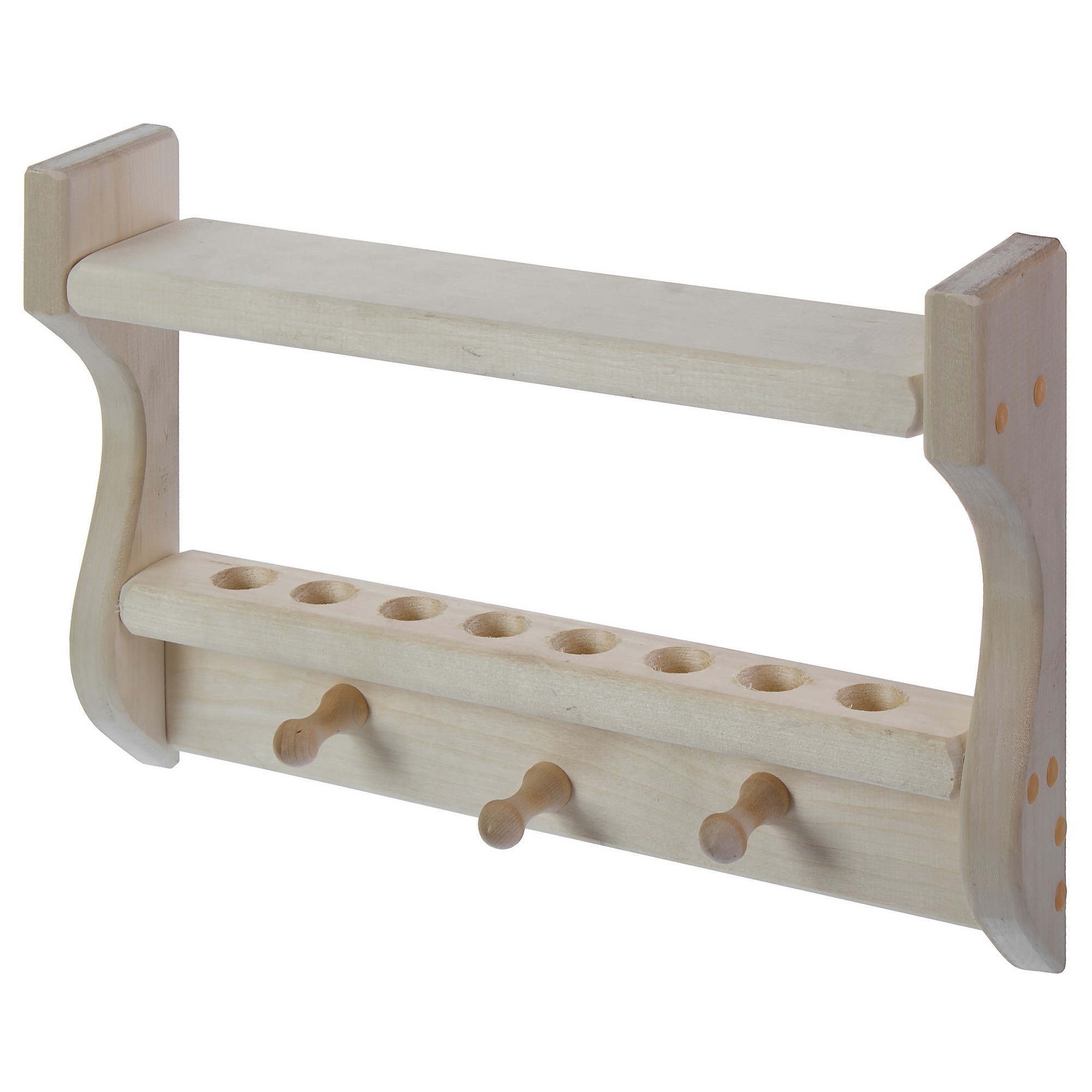 Santreyd Полка для аромамасел с крючками - деревянная подставка для бани 18850775 STLM-0013203