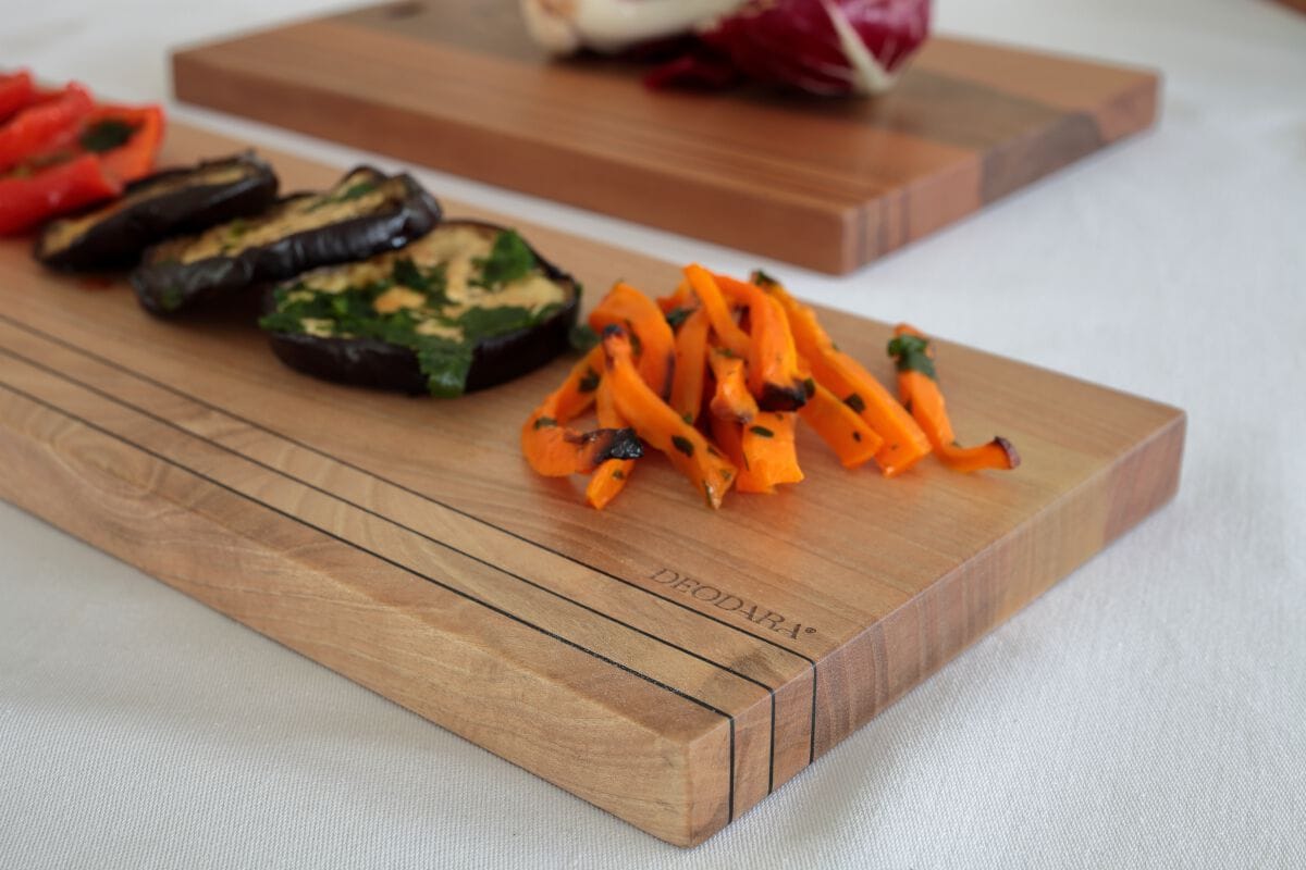 Прямоугольная сервировочная доска из грецкого ореха с ручкой Deodara Linear ARCH-00073836 - Вид №3