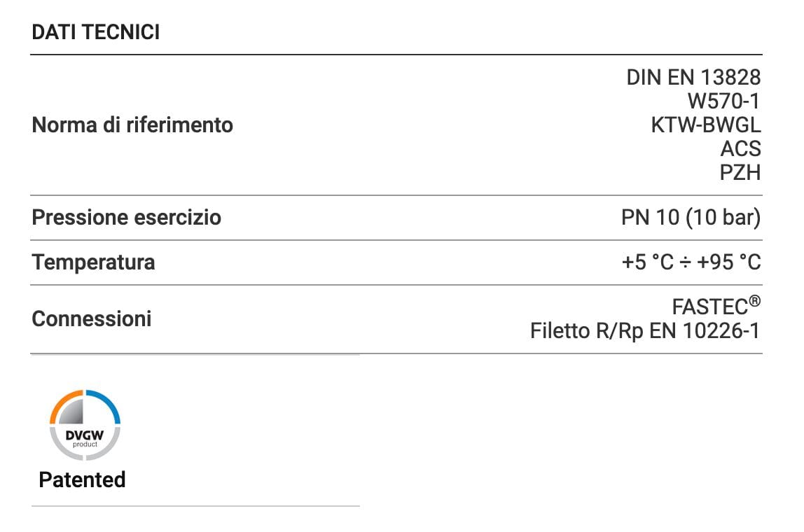 Комплект с двойным запорным устройством TECO K4 ARCH-00131141 - Вид №13