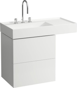 H4075690336411 Шкафчик под раковину, 2 ящика, включает в комплект органайзер, для раковин 810333, 810338, 810339, 813332 LAUFEN PRO