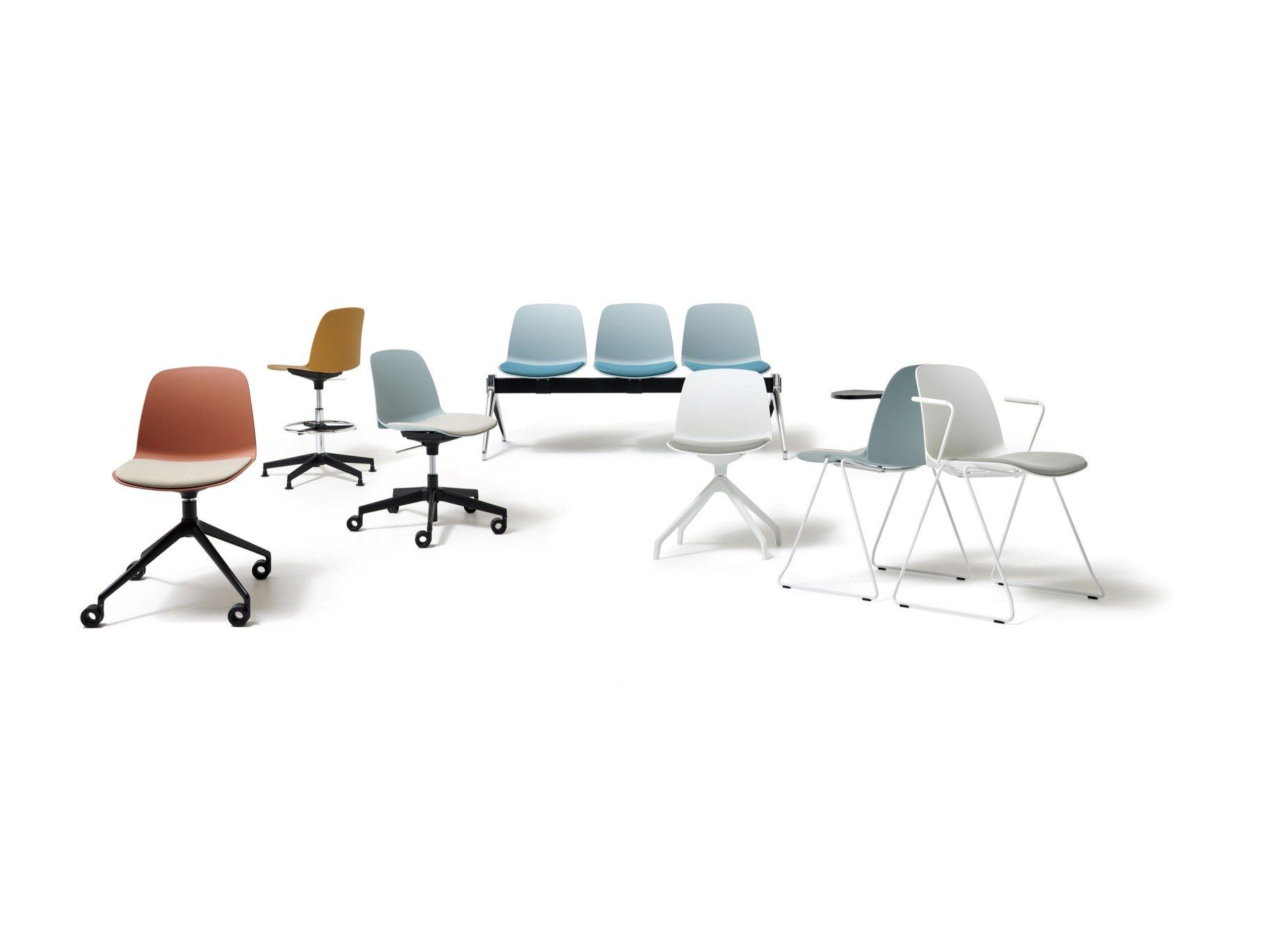 Стул из полипропилена с мягким сиденьем Diemme Kire ARCH-00036469 - Вид №3