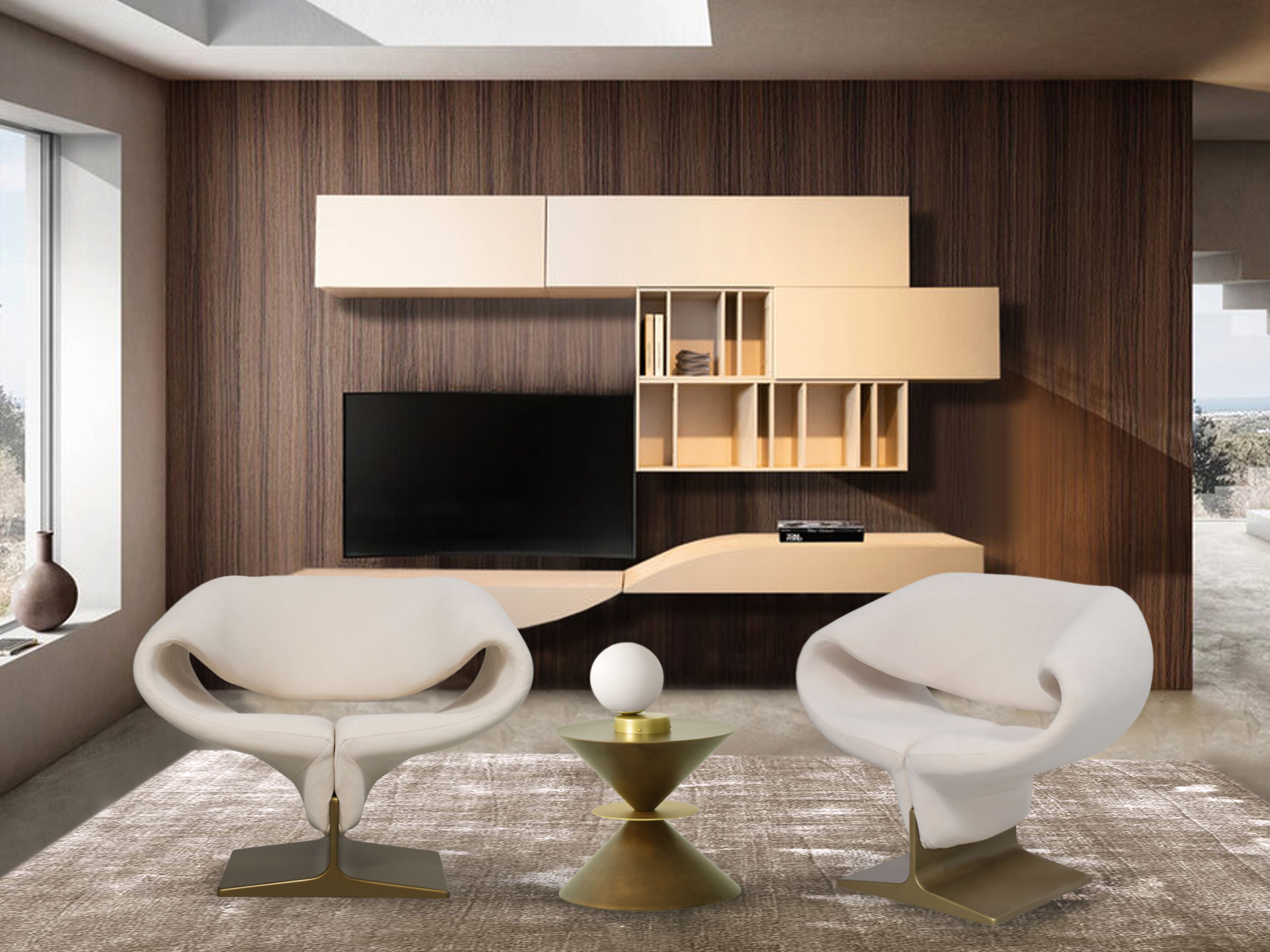 Тканевое кресло с подлокотниками ABLE RIBBON ARCH-00108670 - Вид №2