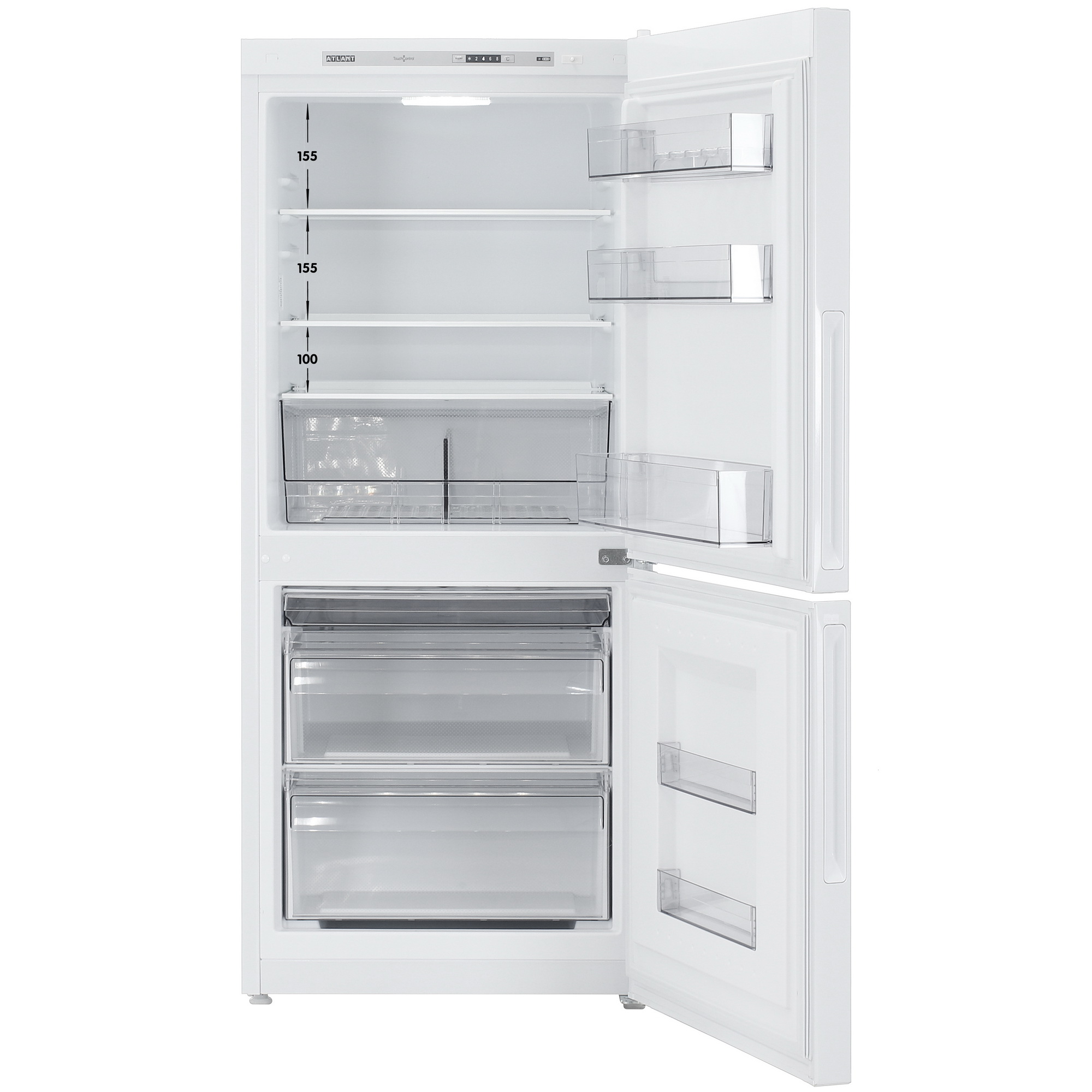 5489932 Холодильник с морозильником   ATLANT ХМ-4608-101 белый STDN-0014263 - Вид №1