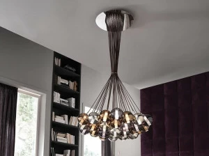 Cangini & Tucci Подвесной светильник из металлизированного боросиликатного стекла Eclisse