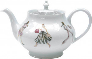 1044446 Haviland Чайник 1,2л "Мадемуазель развлекается" Фарфор