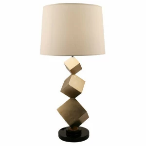 Настольная лампа Bronze Cube от RVAstley 5129 RVASTLEY ИНТЕРЬЕРНЫЕ 061825 Бежевый;бронза