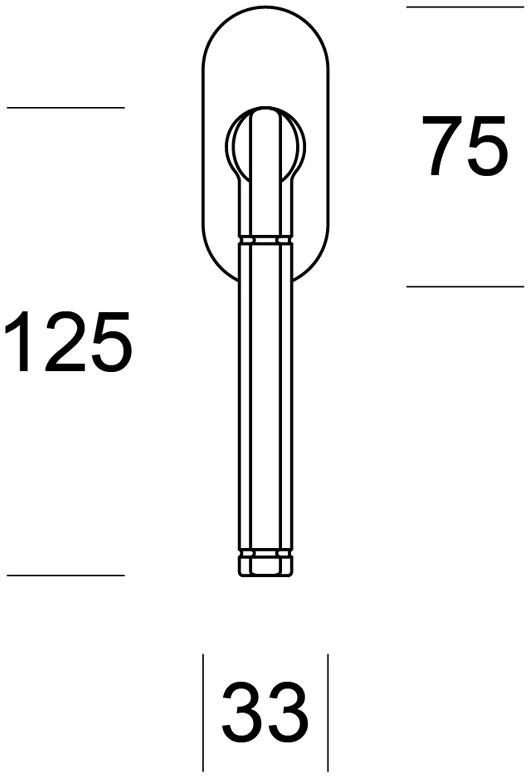 Ento Оконная ручка из латуни dk Celsia 4843bis - Вид №1