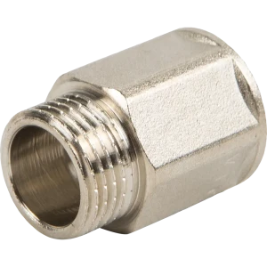 Удлинитель Valtec 1/2"х25 мм внутренняя-наружная резьба никелированная латунь VTr.197.N.0425 10507884 STLM-2042405