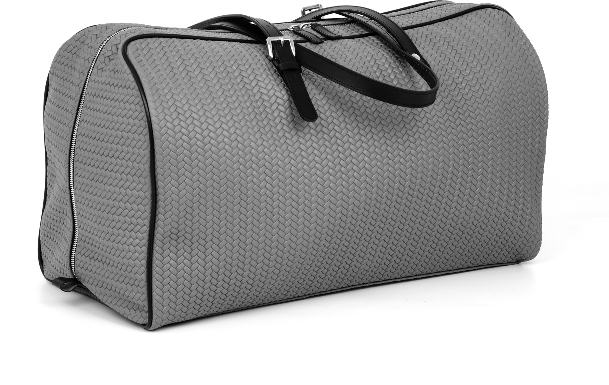 Дорожная сумка Crono - 52X22XH27 см / тканая кожа_темно-серый