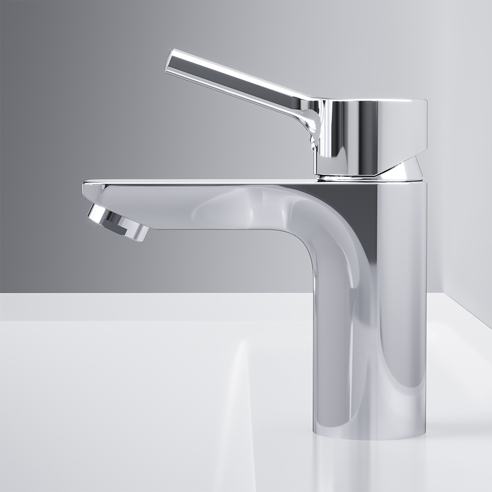 F85B02100 смеситель для умывальника излив 100 мм хром шт AM.PM X-Joy S  - Вид №4