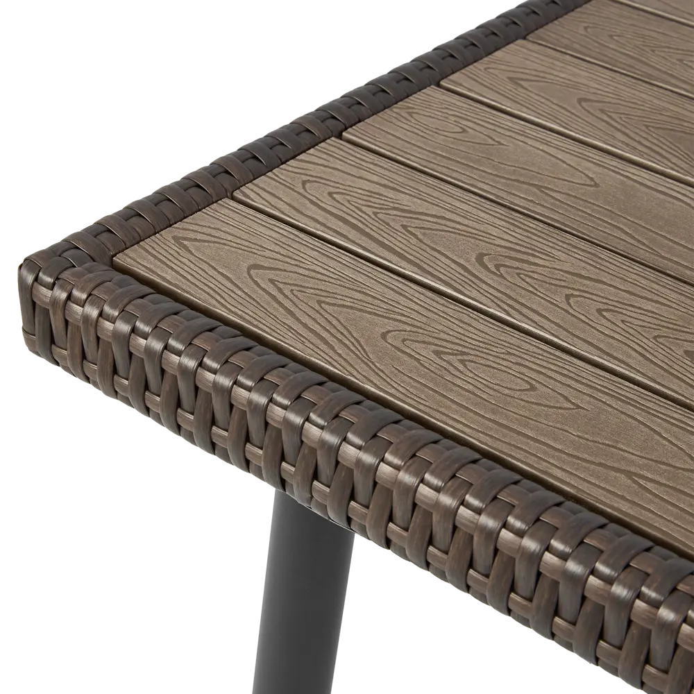 Садовый стол нераздвижной BEGINIA Elia 140x82x73 см сталь коричневый STLM-2132839 - Вид №7