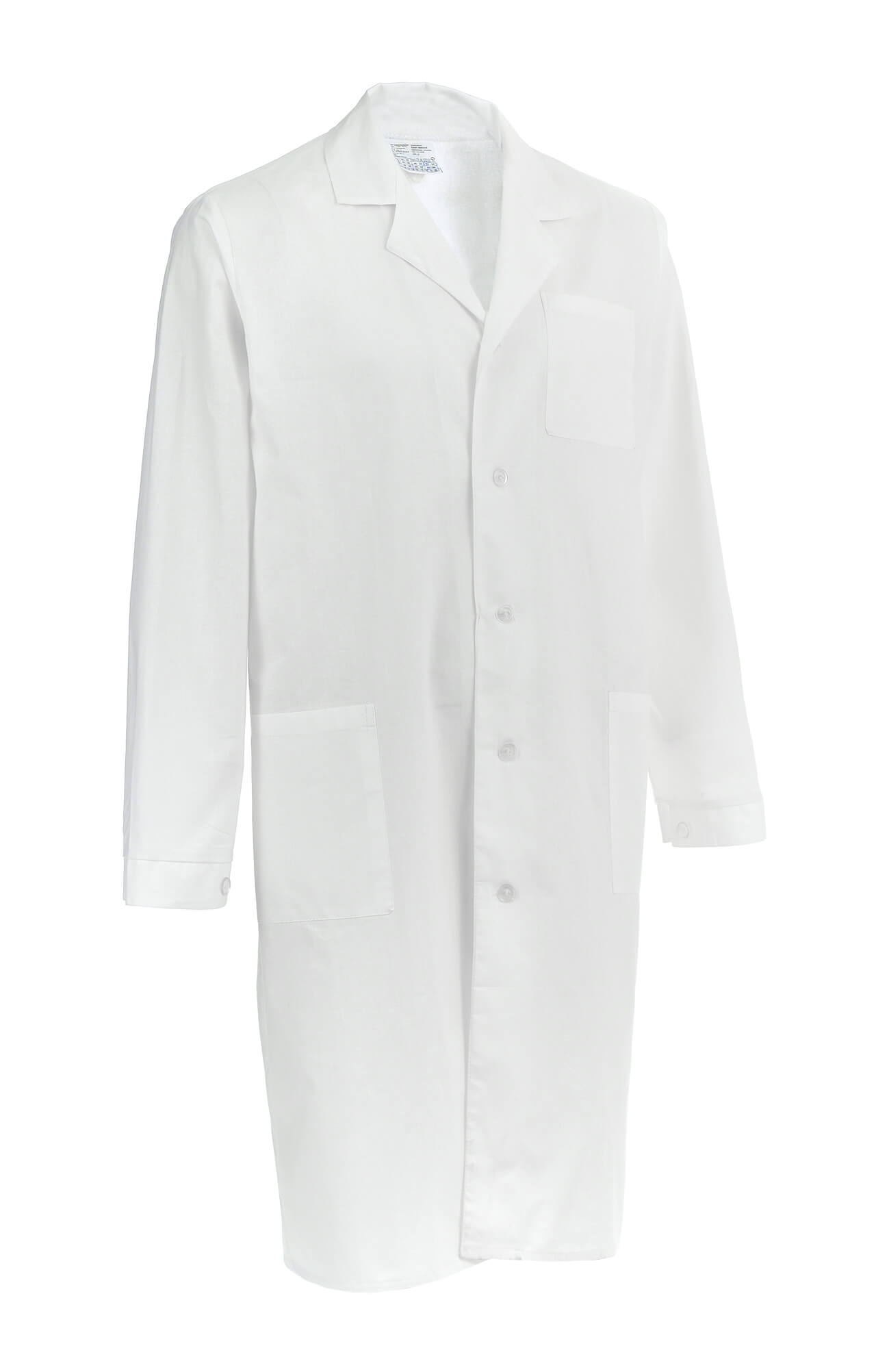 61725 Халат мужской белый  Медицинская одежда  размер 52-54/182-188 Спецодежда  - Вид №2