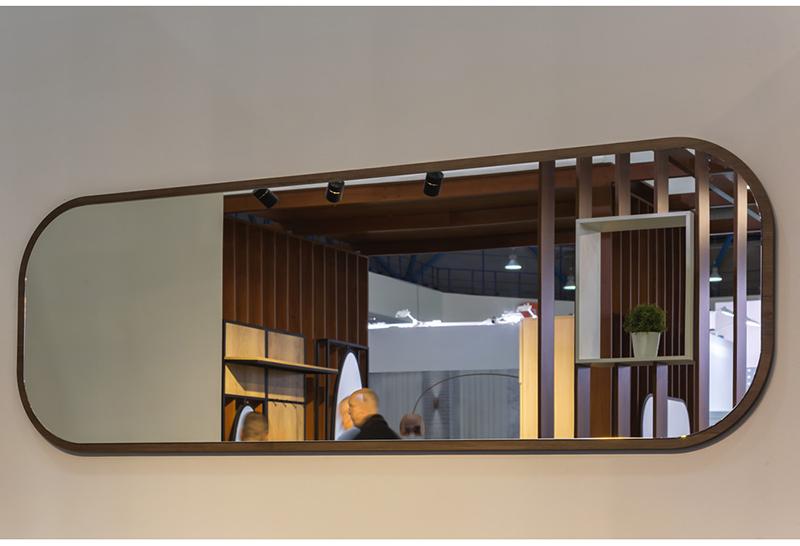 1503 Зеркало Сканди Орех Табак R-HOME 4009269h_ГрейСапфир - Вид №1