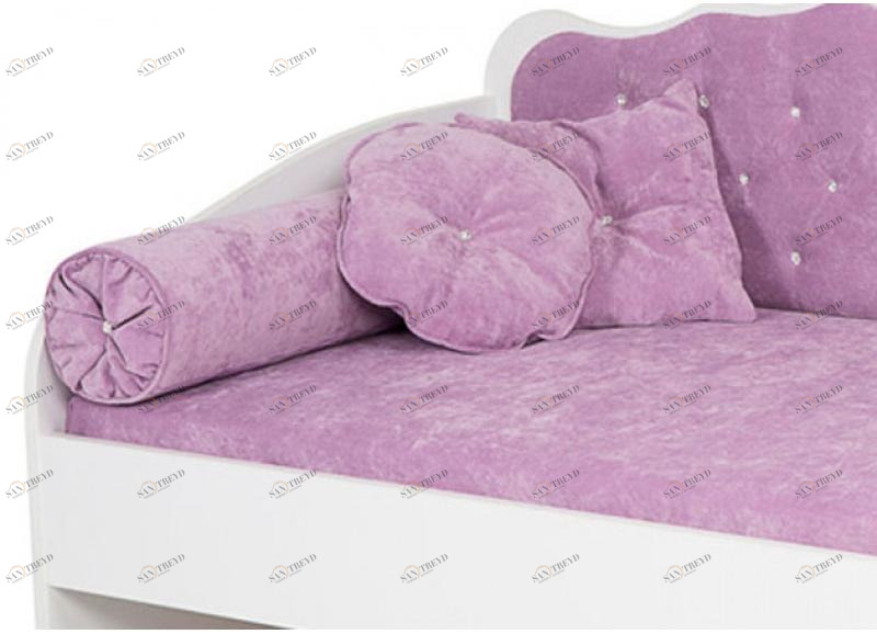 Подушки Комплект ABC-KING: 2 круглые светло-сиреневые 4631147960900