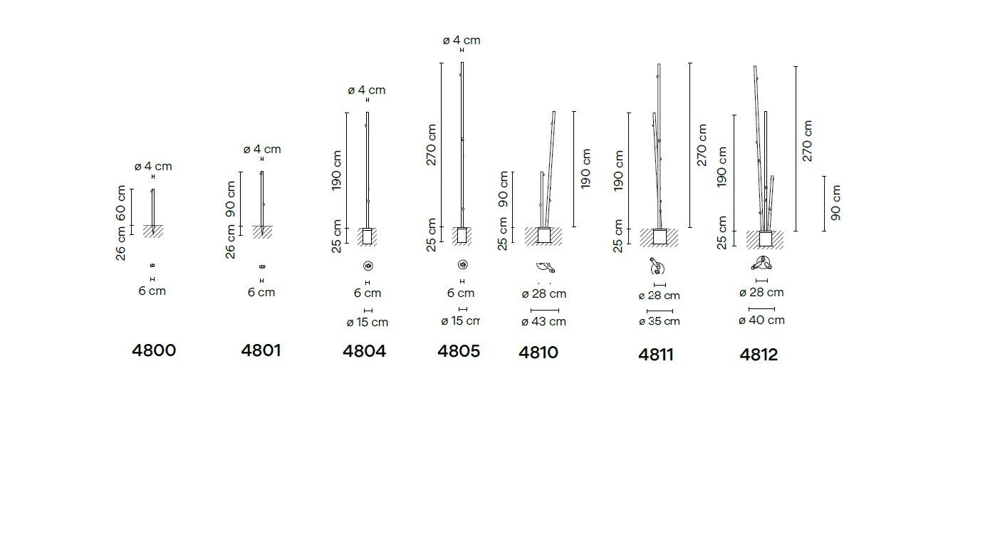 Напольный напольный светильник Сид Vibia Бамбук ARCH-00135587 - Вид №10