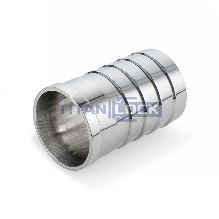Штуцер приварной нержавеющий под шланг (ёлочка), DN25, TL25FHW TITAN LOCK  - Вид №1