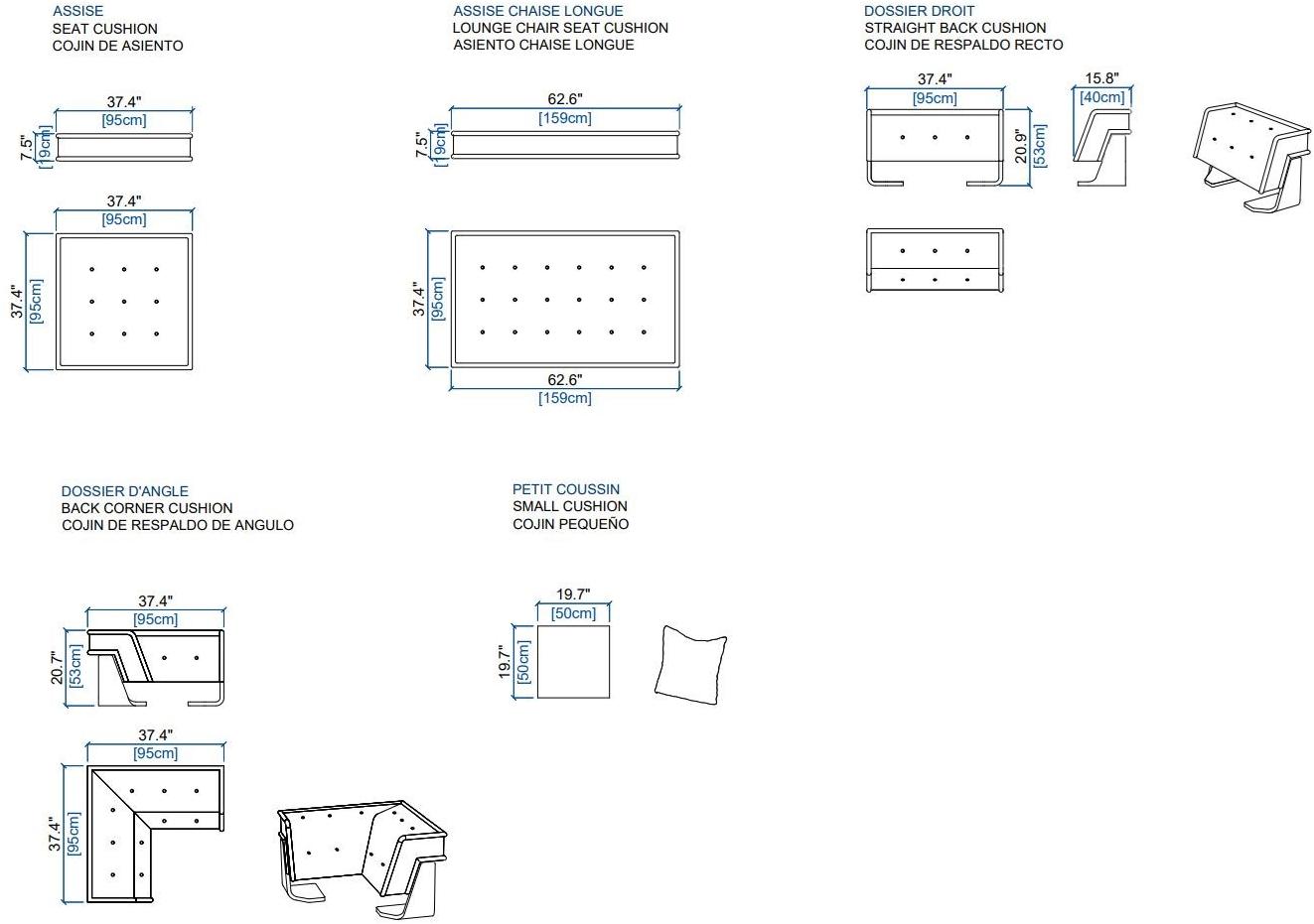 Roche Bobois Модульный модульный уличный диван Mah jong sun-id-1381718 - Вид №4