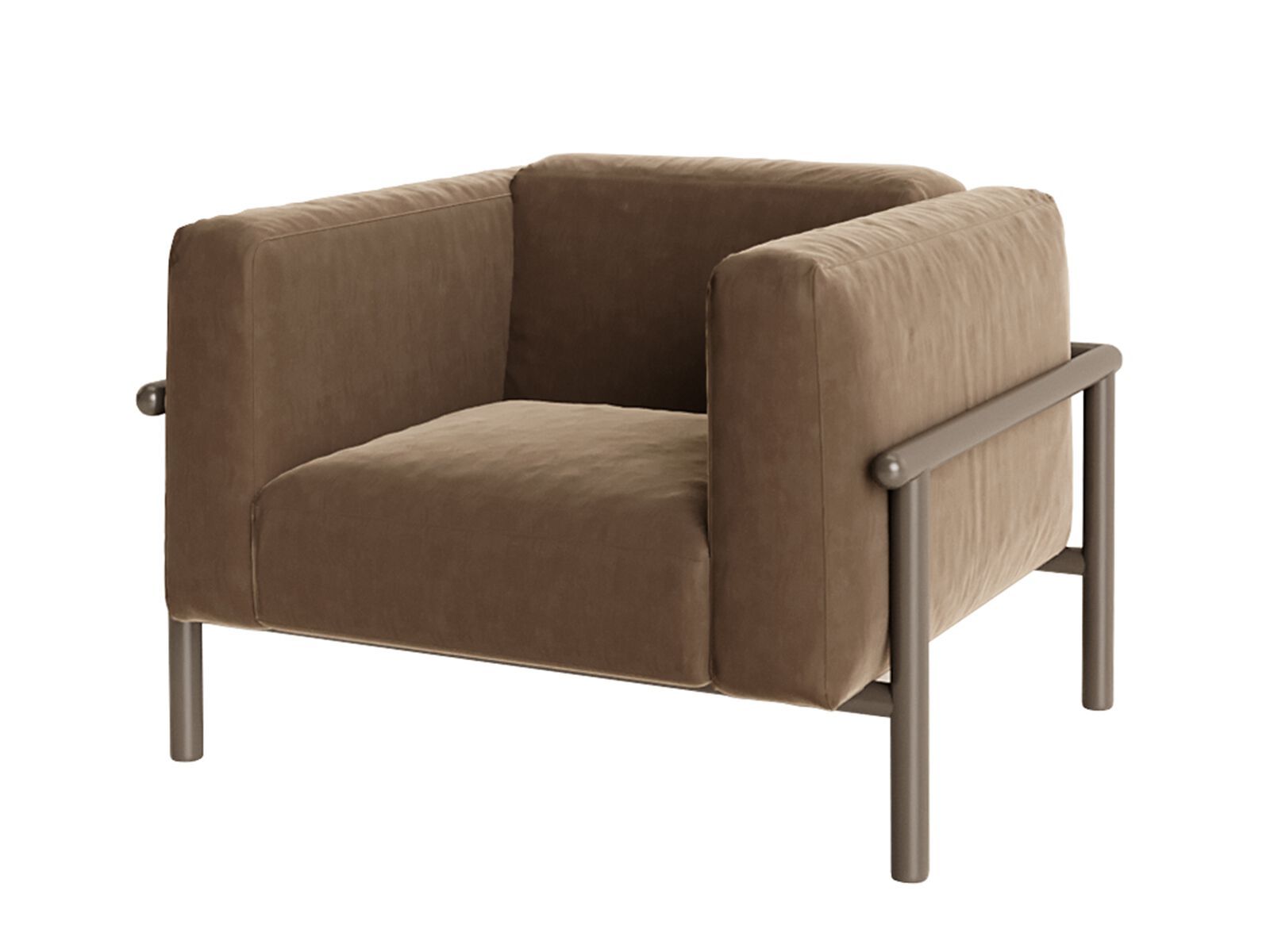 Бархатное кресло с подлокотниками ANA ROQUE INTERIORS ARCH-00129290