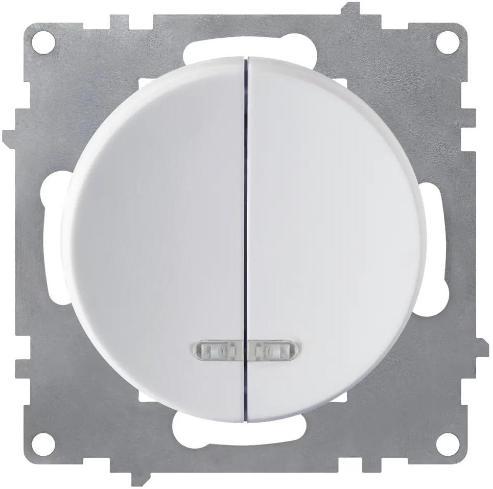 ONEKEYELECTRO Florence — двухклавишный выключатель с подсветкой 82126973