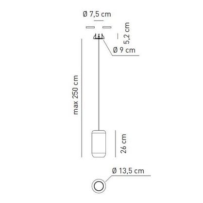 Алюминиевый светодиодный подвесной светильник In Stock Axo Light ARCH-00038570 - Вид №2