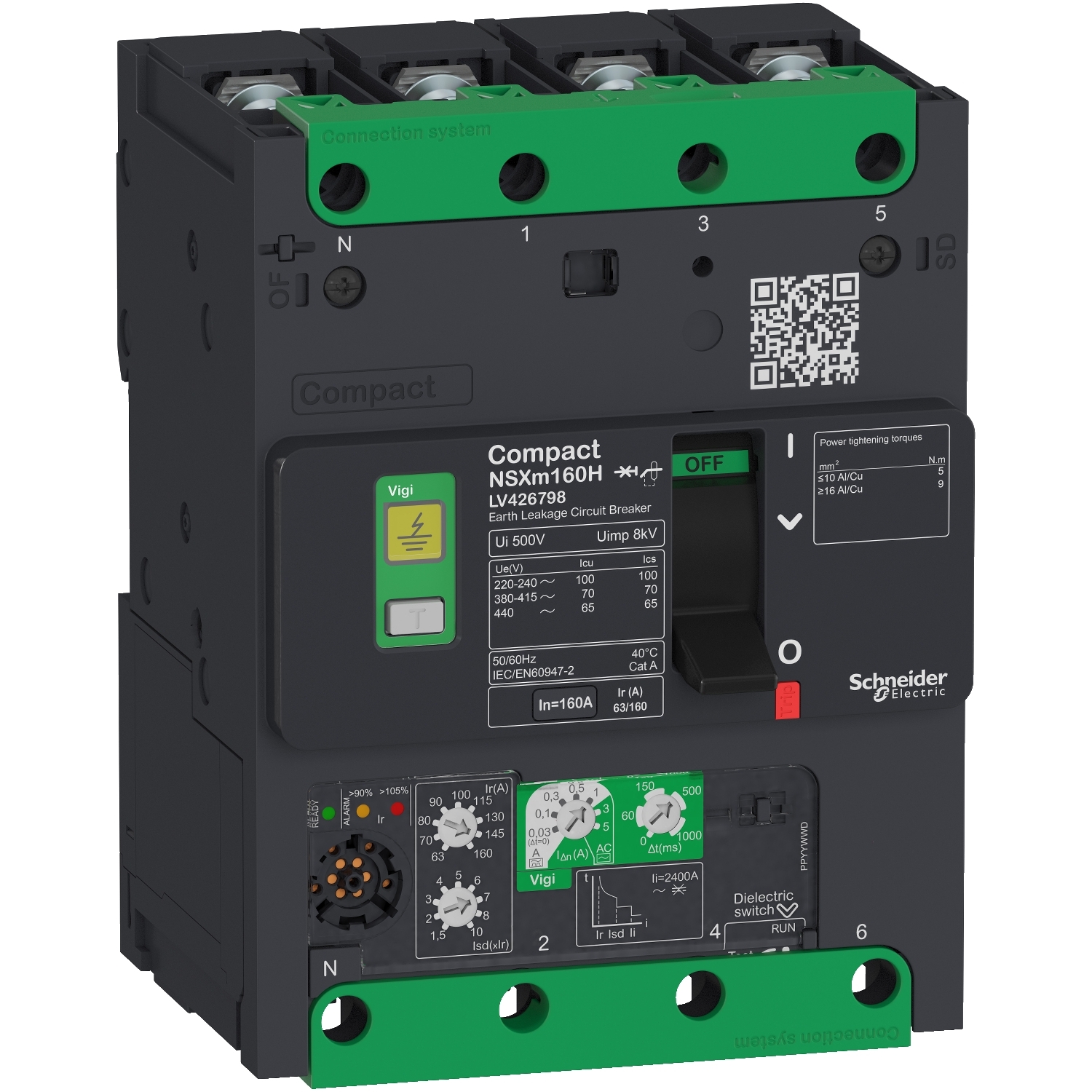 LV426756 Силовой автомат NSX, 16кА, 4P, 50А Schneider Electric Compact 