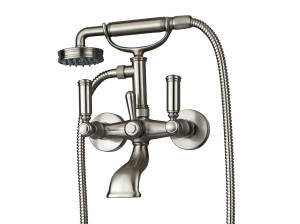 Настенный смеситель для ванны с 2 отверстиями