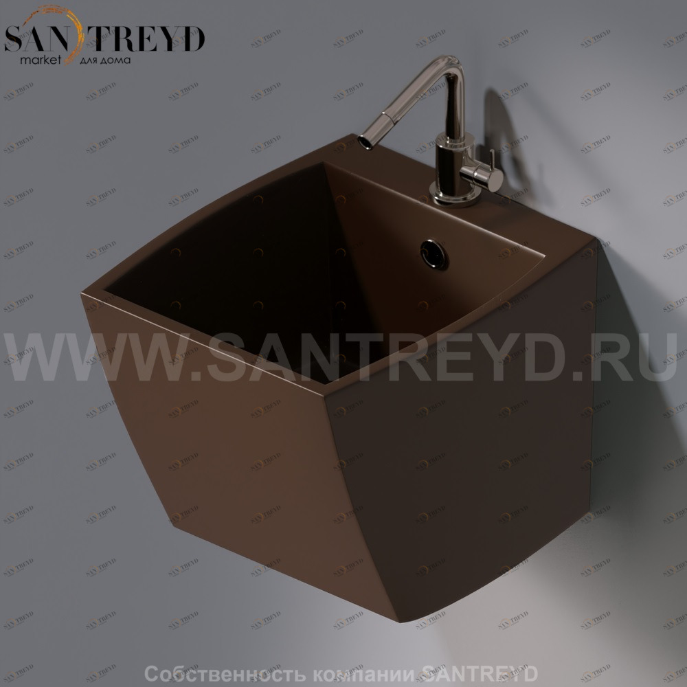 L253.107 Подвесная раковина настенная овальная A. e T. Italia SQUARE AeT ITALIA