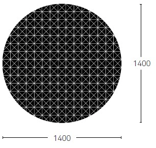 Deadgood Оптический круглый шерстяной ковер ручной работы  Kr1c-14  - Вид №9
