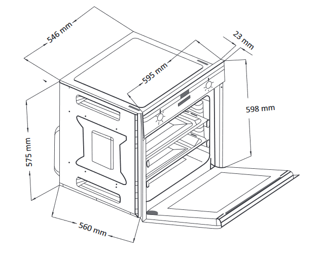 9023385 Электрический духовой шкаф HIBERG VM 6382 YR бежевый STDN-0070126 - Вид №11